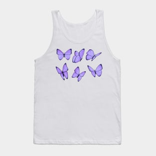 Winter cold blue butterfly sticker pack Tank Top